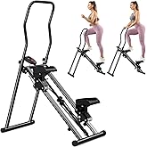 BODYWAKER Vertical Climber, Pro Stair Stepper for Full-Body Workout, Compact & Foldable Cardio Exercise Stair Climber with Extended Step Range, Improved & Adjustable Handlebar & Pedals.