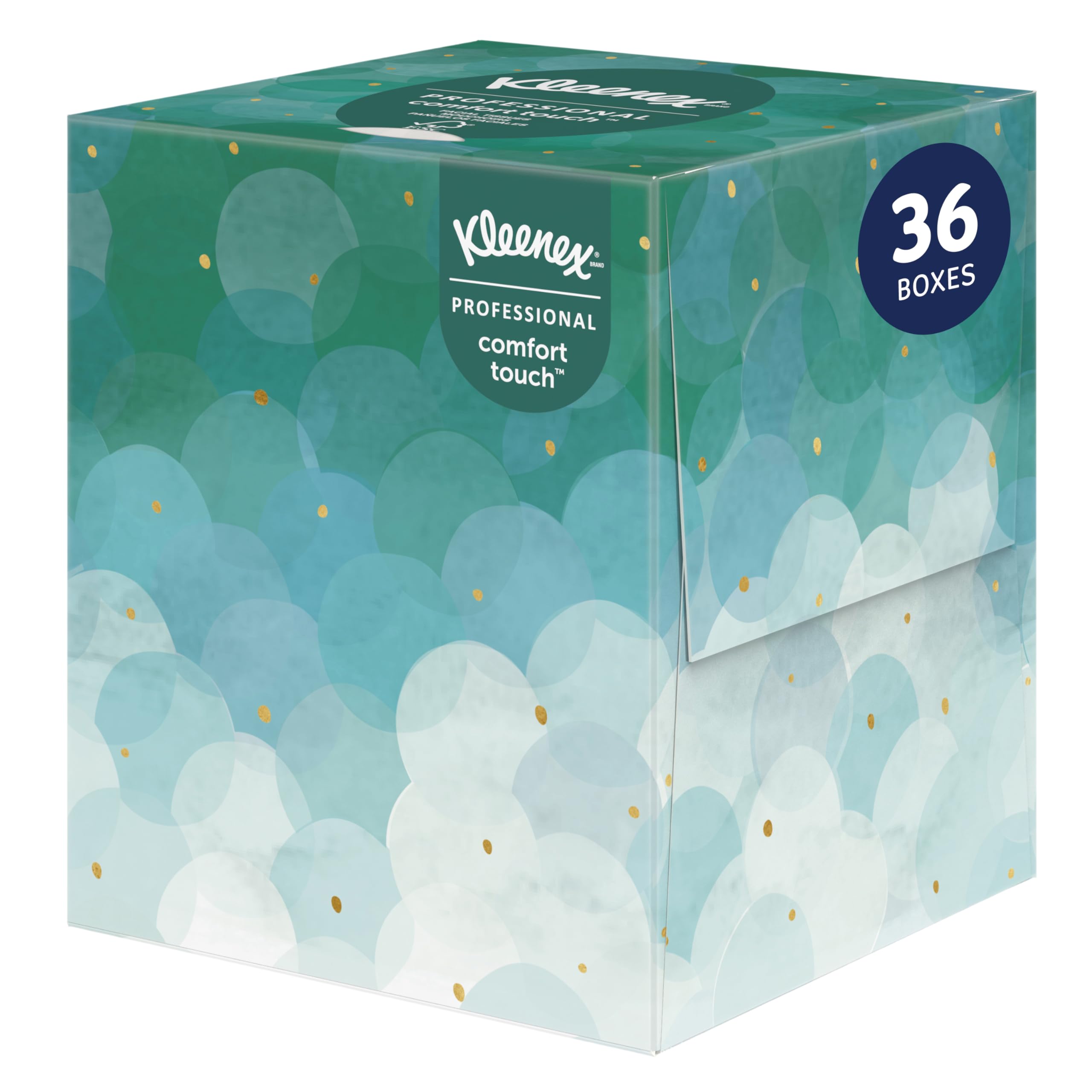 Photo 1 of Kleenex Professional Facial Tissue, Bulk (21270), 2-Ply, White, Upright Cube Boxed Format, Designed for Business (90 Tissues/Box, 36 Boxes, 3,240 Sheets/Case)