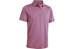 M MAELREG Men's Golf Polo Shirts Short Sleeve Striped Performance Moisture Wicking Dry Fit Golf Shirts for Men