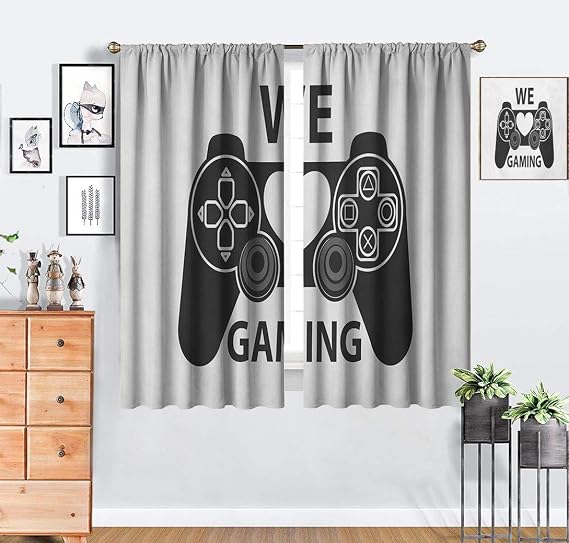 Amazon.com: Audioce Amazing Gamer Blackout Curtains We Love Gaming