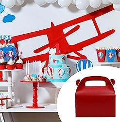 Oletx 30Pcs Dark Red Party Favor Gift Box, Gable