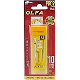 Olfa 5010 AB-10B 9mm Snap-Off Silver Blade, 10-Pack