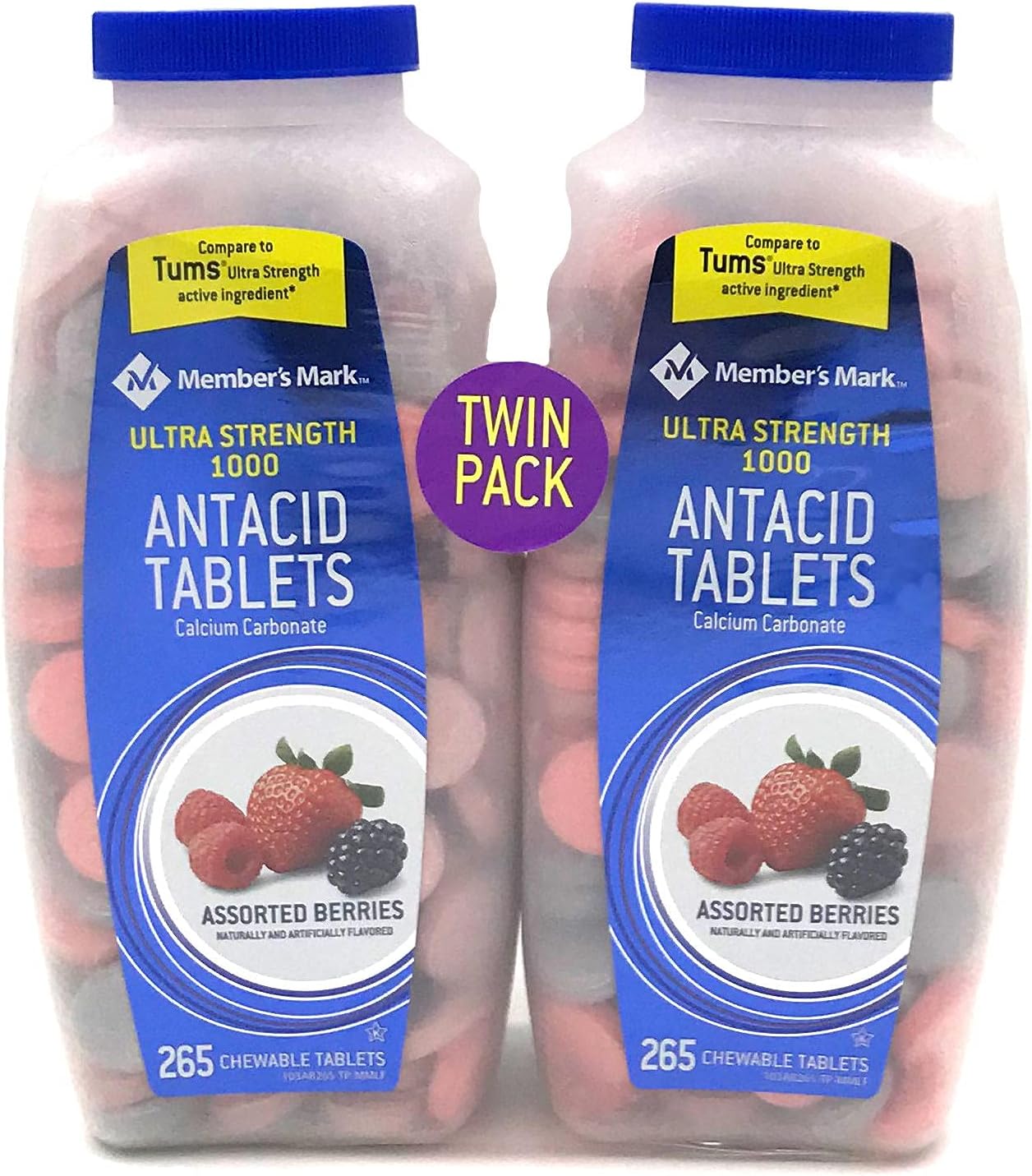 Member's Mark Ultra-Strength Antacid, Assorted Berry (265 ct., 2 pk.): Health & Personal Care