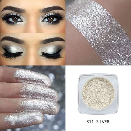 PHOERA Farben Lidschatten Highlighter Glitter Powder Shimmering Colors Lidschatten Metallic Eye Cosmetic By Vovotrade