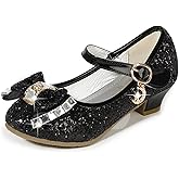 Cadidi Dinos Girls Dress Shoes Wedding Party Heel Mary Jane Princess Flower Shoes (Toddler/Little Kid/Big Kid)