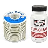 Harris Solder Kit SB861 & SCPF4 - Stay-Brite #8 Silver Bearing Solder with Flux