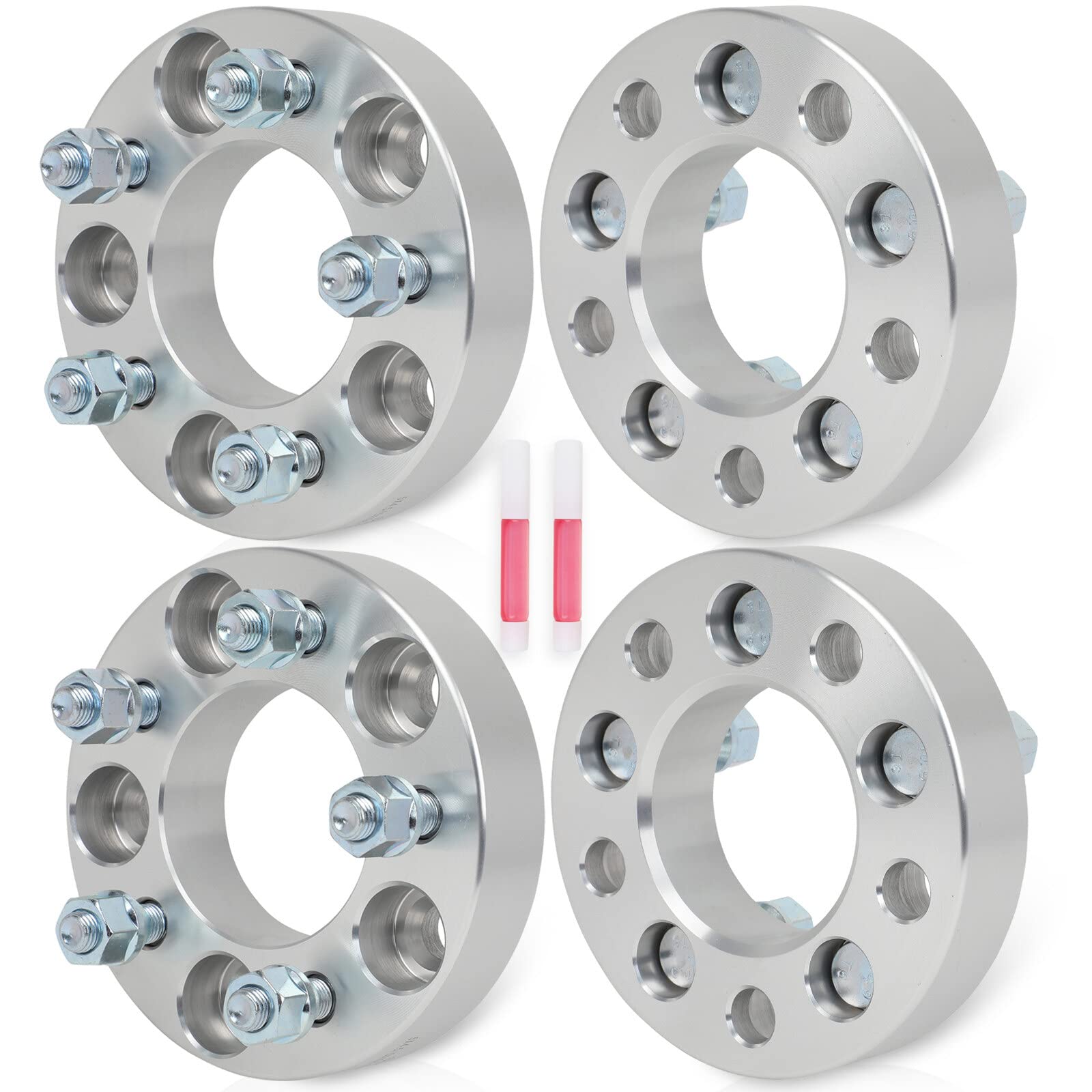 2 Wheel Spacers 5x4.75 1.25" Thick With 7/16 Studs Fits Firebird GTO Cutlass GM