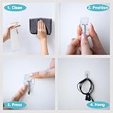 JELLYSUB 15 Hooks 30 Strips Clear Small Wire Toggle Hooks Value Pack view 3