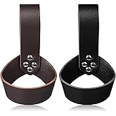 Elegaperma 2 Pcs Sword Holder Belt,Medieval Renaissance Style Cosplay Props | Leather Sword Belt Holder Leather Carriers,Sword Sheath for Adult Men Halloween Knight Princes Role Play Decor(3&times;6 In）