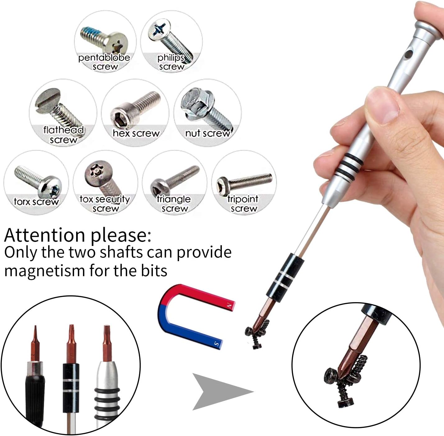 Kaisi 70 in 1 Precision Screwdriver Set Professional Electronics Repair Tool Kit with 56 Bits Magnetic Driver Kit, Anti Static Wrist Band, Spudgers for Tablet, Macbook, PC, iPhone, Xbox, Game Console: Electronics