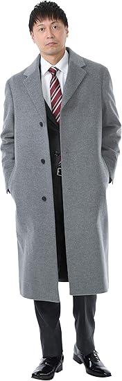 Amazon Kokubo チェスターコート メンズ ロングコート ビジネス カシミヤ混ウール ウール95 カシミヤ5 コート ジャケット 通販 Amazon Kokubo チェスターコート メンズ ロングコート ビジネス カシミヤ混ウール ウール95 カシミヤ5 コート ジャケット 通販