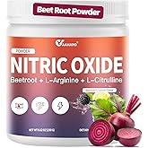 Nitric Oxide Supplement - Beet Root Powder with L-Citrulline & L-Arginine, Nitric Oxide Supplements for Men Women with Beetroot, Supports Energy, Heart Health, BlackBerry Lemon Flavor, 35-Day Supply