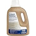 The Clean People Liquid Laundry Detergent - Recyclable Packaging, Stain Fighting - Ultra Concentrated, Laundry Soap - Fragrance Free, 50 fl oz
