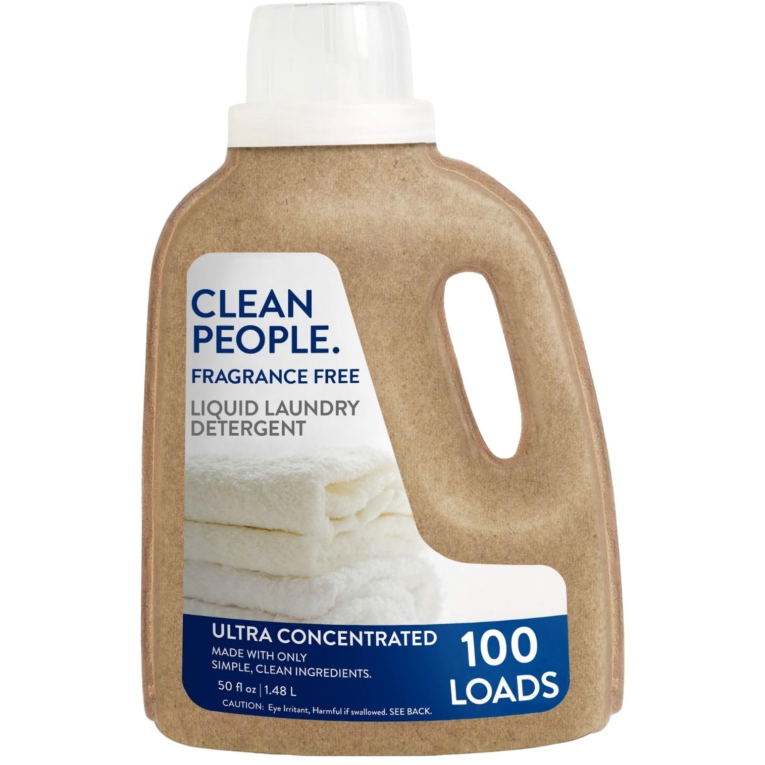 Photo 1 of The Clean People Liquid Laundry Detergent - Recyclable Packaging, Stain Fighting - Ultra Concentrated, Laundry Soap - Fragrance Free, 50 fl oz