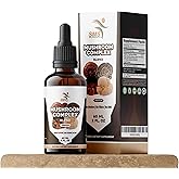 SMSHEALTHPRODUCTS.com Mushroom Complex Supplement Drops Tincture, Lion's Mane, Reishi, Turkey Tail, Chaga, for Immune System Support - Liquid Drops - Organic, No Fillers, No Binders - 2 Fl oz
