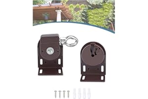 IVYSUN Shade Replacement Parts,Mounting Brackets,Upgrade to Metal Ring,Compatible with Coolaroo Exterior Roller Shade(Brown,1 Pair)