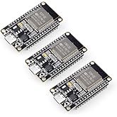 ELEGOO 3PCS ESP-32 Dev Boards, ESP-WROOM-32, USB-C, WiFi Bluetooth 4.2 | Low-power IoT Applications, Smart Devices, Automation, Wireless Communication, GPIO Headers, Simplifying Development