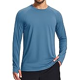 MAGCOMSEN Men's Long Sleeve Shirts Dry Fit Workout Running Athletic Moisture Wicking Casual Tshirts with Thumb Holes