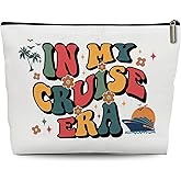 Lyiibb Cruise Makeup Bag, In My Cruise Era Travel Cosmetic Bag, Cruise Gifts for Girls Women, Cruise Accessories Zipper Pouch