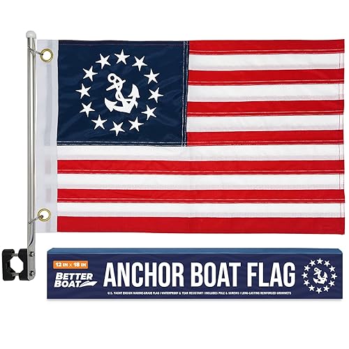 Anchor Boat Flag Pole Kit American Flag US 12