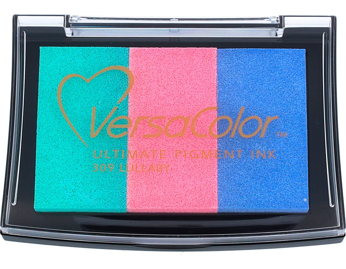 Tsukineko VC309 Lullaby Versacolor Ink Pad, Multi-Colour, 6.7 x 9.4 x 2 cm