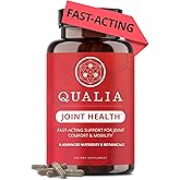 Qualia Joint Health 9 Advanced Joint Health nutrients: denatured Collagen, boswellia, tumeric, Boron, Ginger, L-carnitine. Cartilage Health, Tendon Strength, Healthy Joint Aging (1 Month Supply)