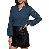 Dressystar Women's 2025 Fall Pullover Sweaters V Neck Long Sleeve Soft Loose Winter Casual Knit Tops