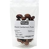 Natruen Black Cardamom Pods Whole(Tsao Ko) 4 Ounces, Approx 35 Pods, Cao Guo, All Natural Non-GMO Spice(Package May Vary)