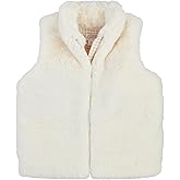 Mud Pie girls Mud Pie Children Faux Fur Zip Vest- Ivory