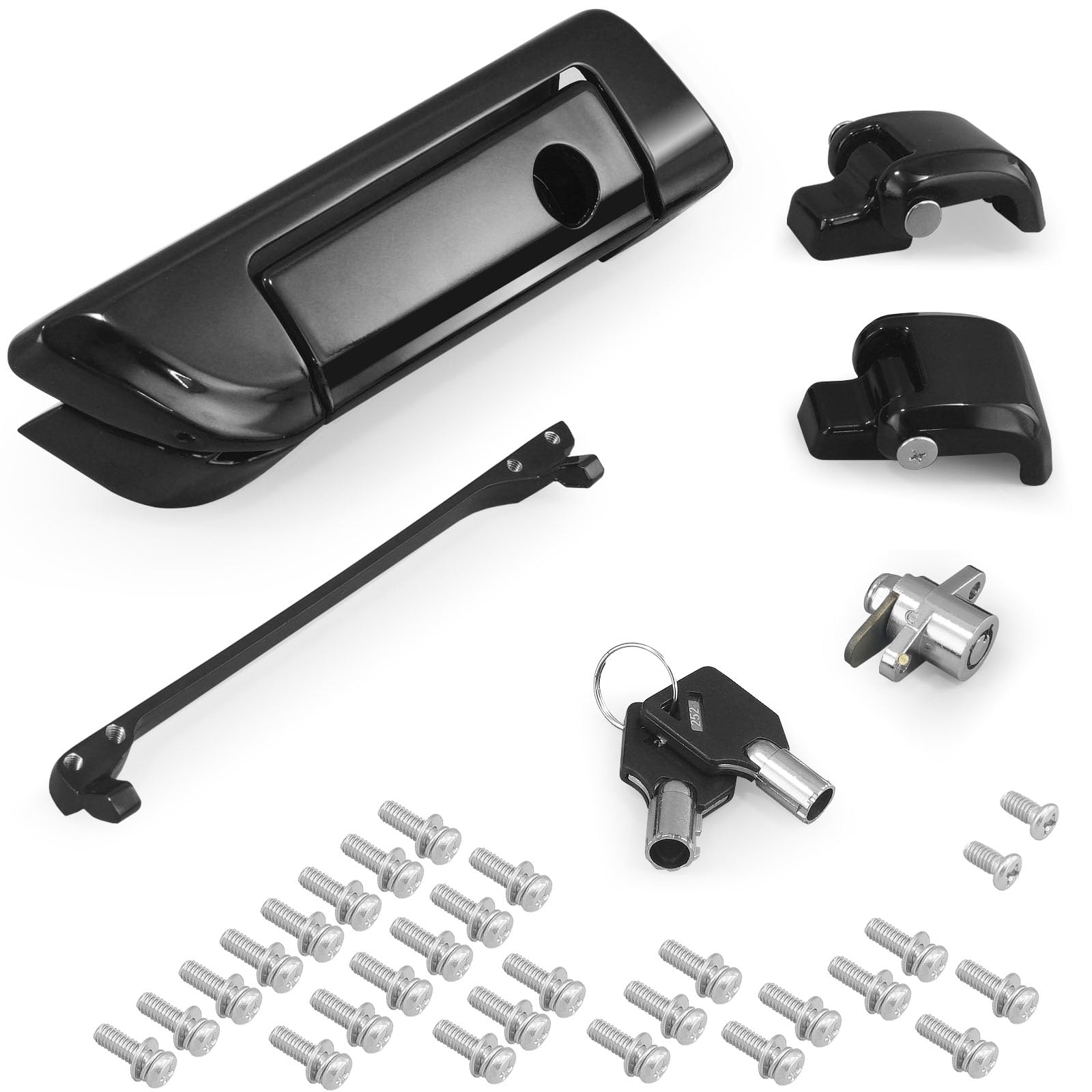 Photo 1 of SWESGI Tour Trunk Latches Black,Tour Trunk Lid Latch with Keys Fit for Harley Touring Road King Road Glide Street Glide Electra Glide Ultra-Classic 2014-2025