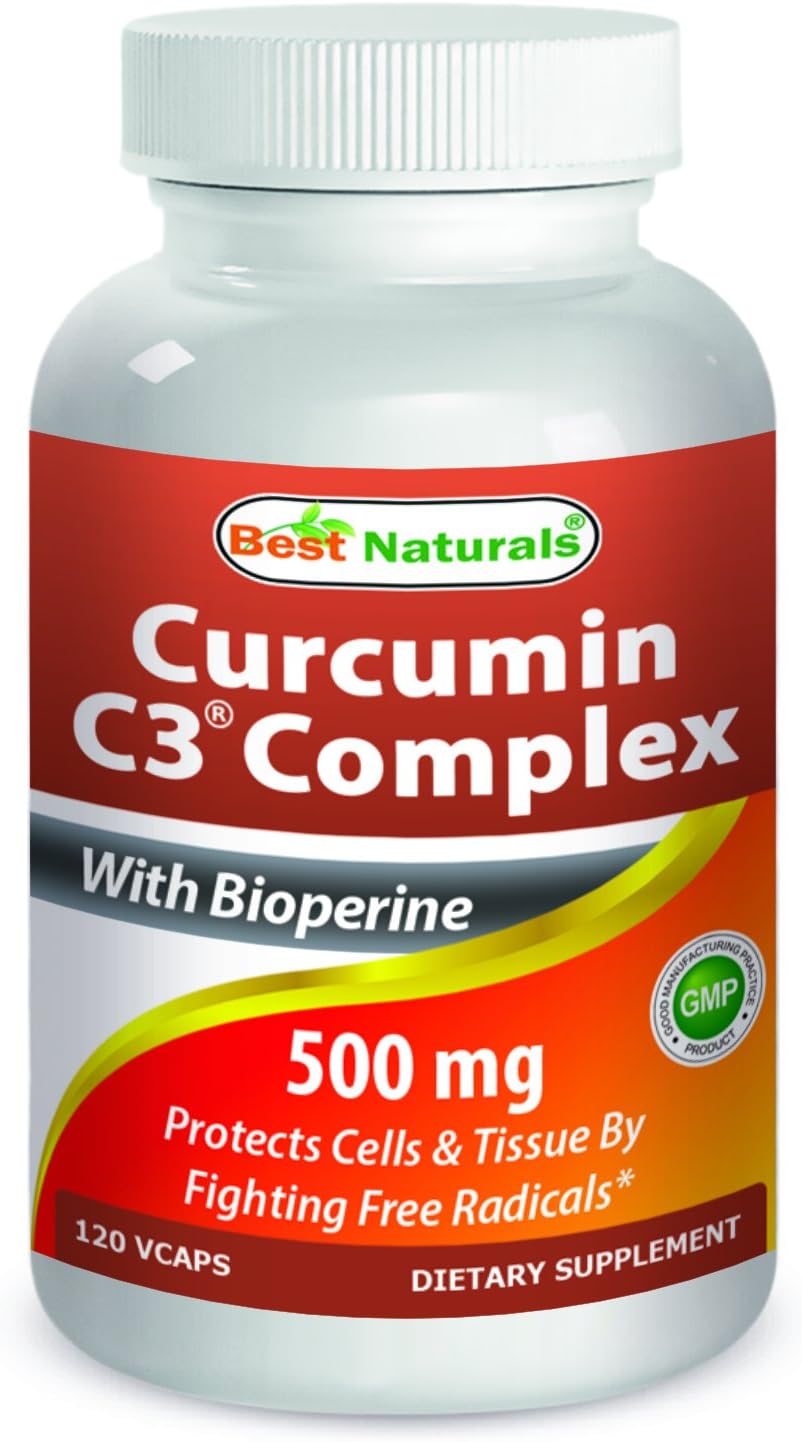 Best Naturals Turmeric Curcumin C3® Complex with Bioperine Veg Capsules