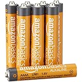 Amazon Basics 8-Pack AAAA Alkaline High-Performance Batteries, 1.5 Volt, 3-Year Shelf Life