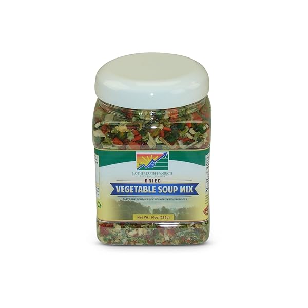 MOTHER EARTH PRODUCTS DRIED VEGETABLE SOUP MIX JAR, 10OZ