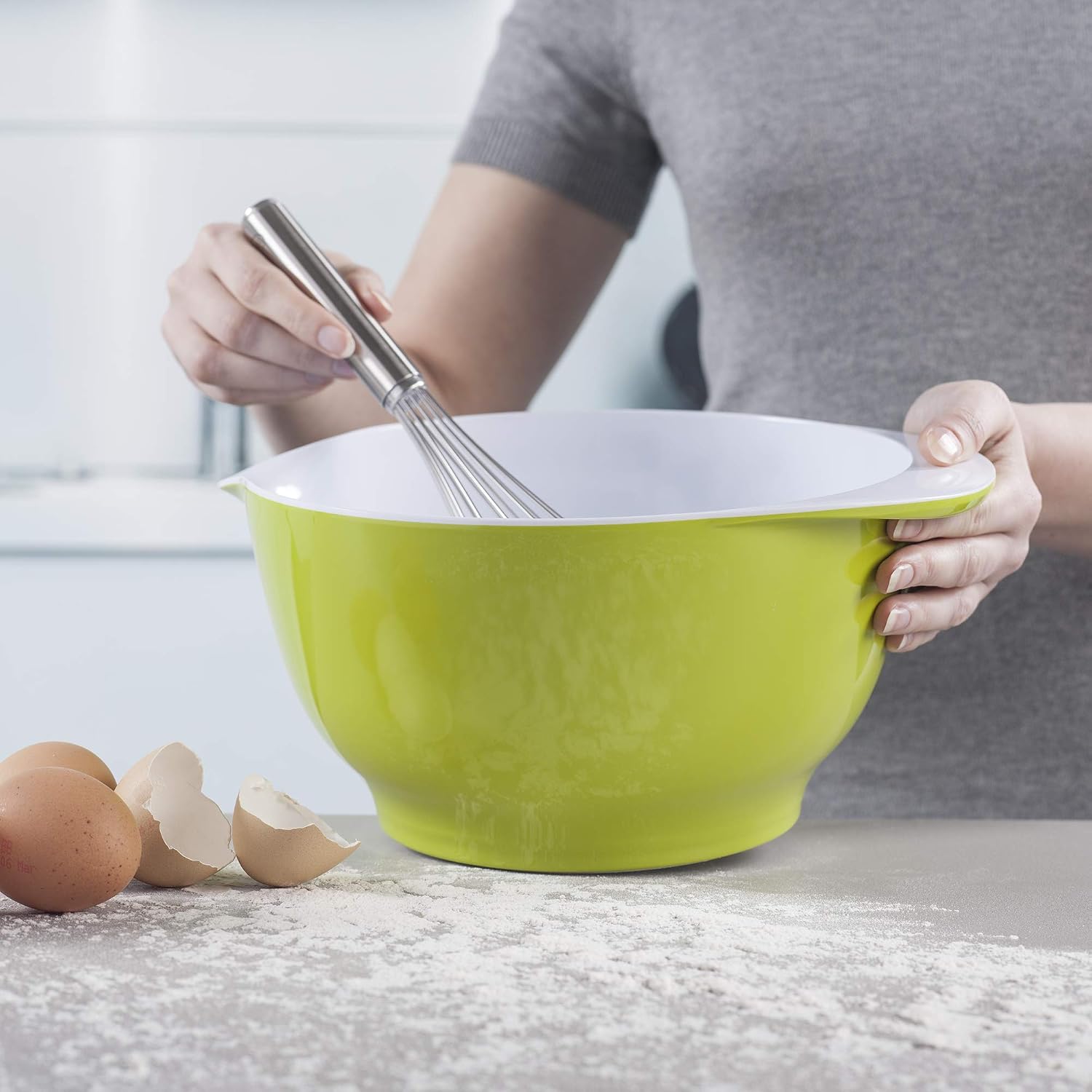 Zeal Two Tone Mixing Bowl 20cm - Lime - Image 4