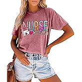 Nurse Shirt Women Nursing Student T-Shirt School Nurse Gift Casual Short Sleeve Inspirational Tee Tops