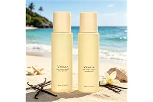 Vanilla Beach Hair & Body Mist Fragrance Spray, Long-Lasting Fresh Scent with Fine Mist, Lightweight Formula for Daily Use, 8
