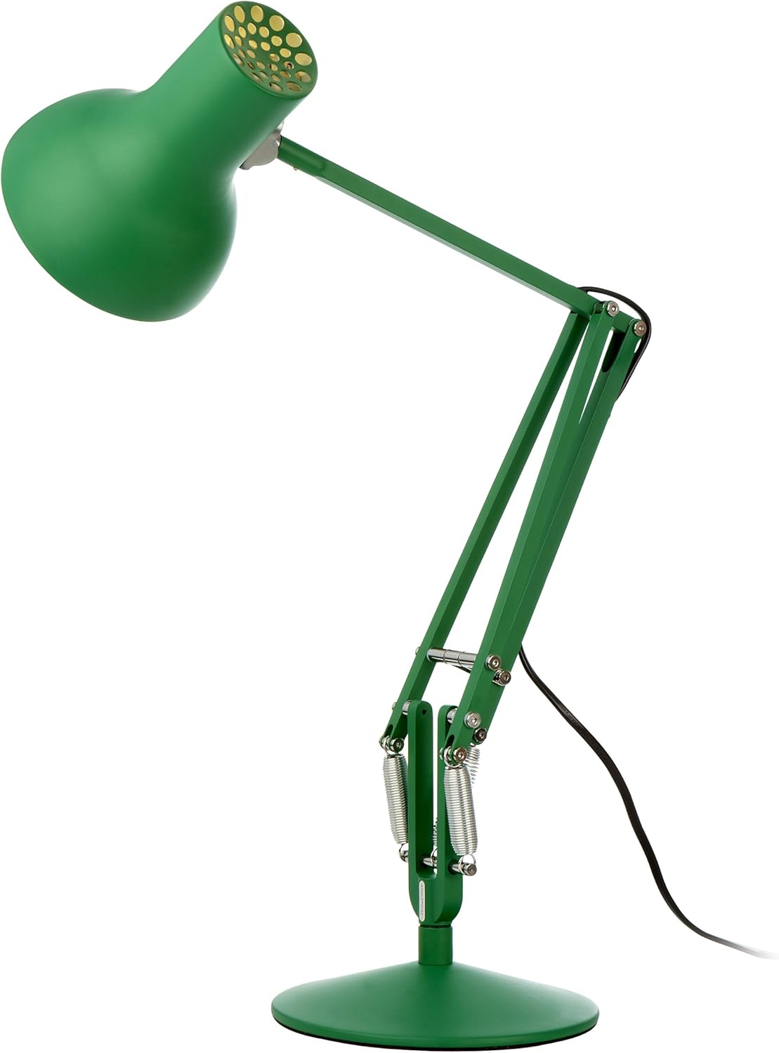 green anglepoise lamp