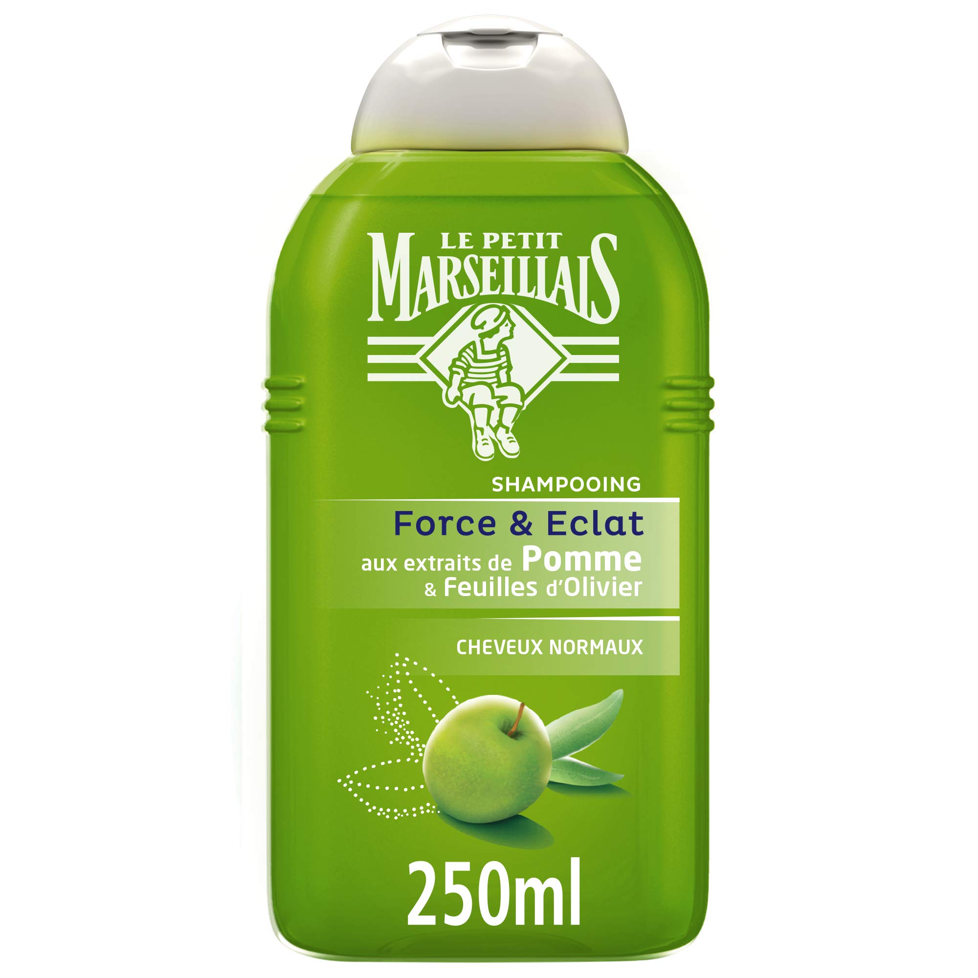 Le Petit Marseillais - Shampoo for Normal Hair - Apple and Olive Tree - 3x 250 ml Bottles