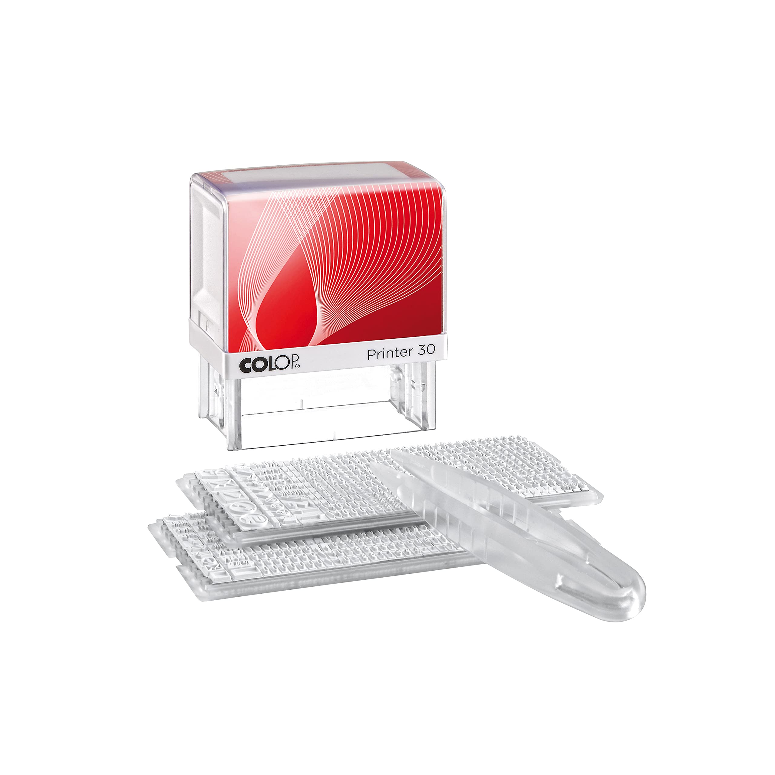 Colop 1093602200 Text Stamp Printer 30/2 Set 47 x 18 mm Cushion 5 Lines Black