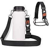 WK IEASON New Water Bottle Handle Shoulder Strap Carrier Holder for Stanley Tumbler 30-40OZ Hydro Flask Wide Mouth 12oz-64oz