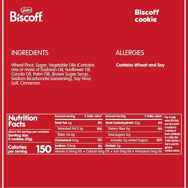 LOTUS BISCOFF COOKIES – CARAMELIZED BISCUIT COOKIES – 150 COOKIES INDIVIDUALLY WRAPPED – VEGAN, 0.2 OUNCE (PACK OF 150)
