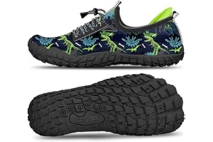 CROVA Kids Water Sports Shoes Ultra Light Totally Drainage Quick-Dry Aqua Socks Barefoot Slip-on for Boys Girls Toddler