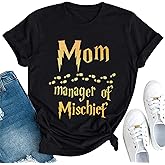 Women Funny Mom T Shirt Manager Shirt Mom Life Tee Fantastic Mama Shirt Magic Mom Shirt Mothers Day Tee Tops