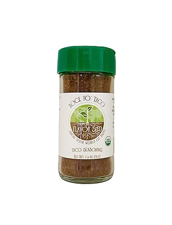 Amazon Com Flavor Seed Rock Yo Taco Organic Taco Seasoning Mix Bulk Keto Paleo Whole 30 Approved Non Gmo Gluten Free No Fillers Better Than Mccormick Taco Bell And Old El Paso Beans Sour Cream