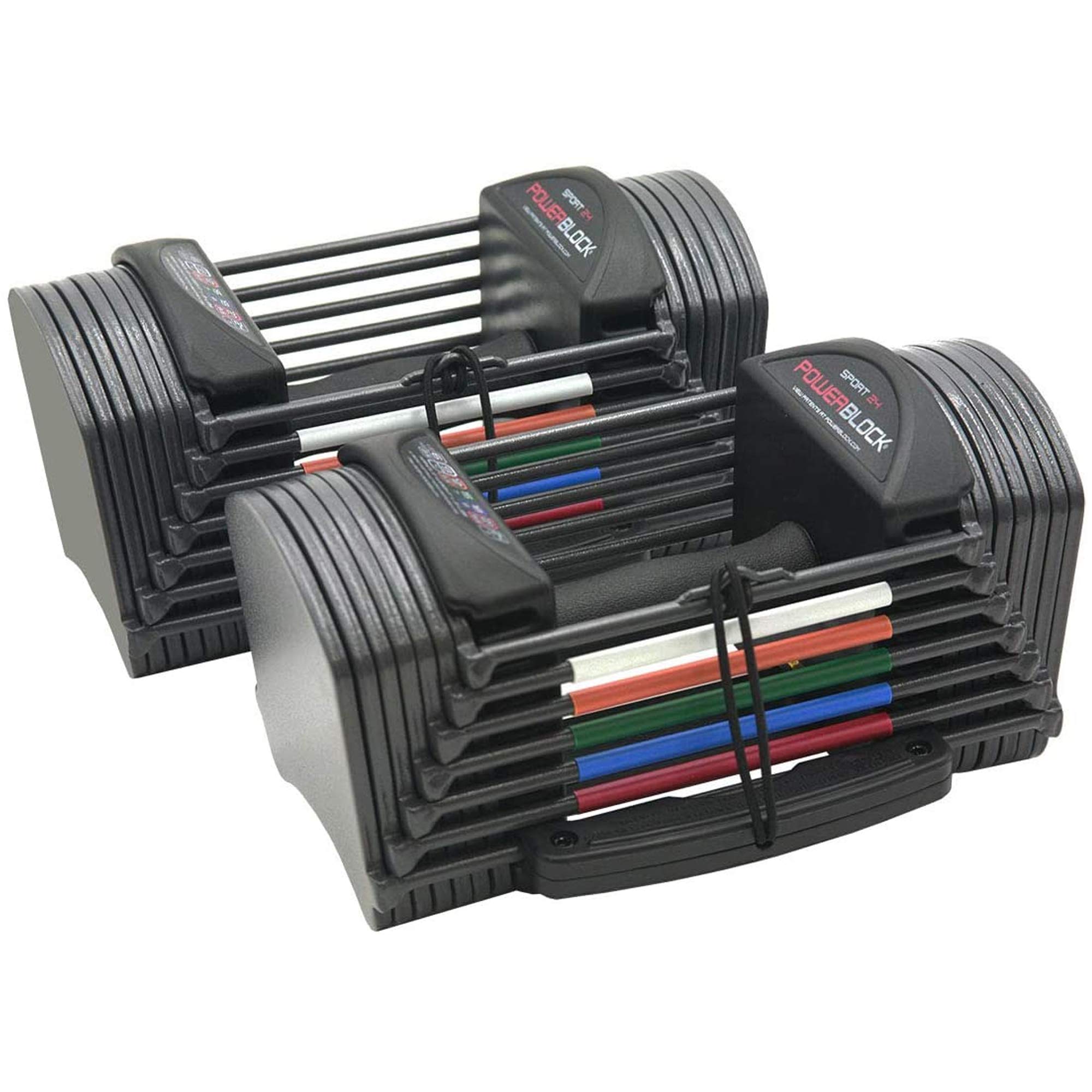 PowerBlock Sport 24 Adjustable Dumbbell, 24 lbs (Pack of 2) in