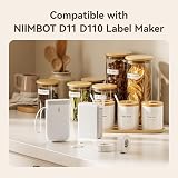 NIIMBOT Label Maker Tape 0.47 x 1.57 inch 12x40mm 160 Labels White view 8