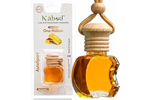 Kabod One Million Car Air Freshener for Men | Hanging Essential Oil Diffuser | Strong Scent | 10 ml | Lasts Up to 45 Days | Natural Odor Eliminator