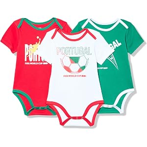 Outerstuff FIFA World Cup 2026 Infant and Toddler 3 Pack Country Onsie