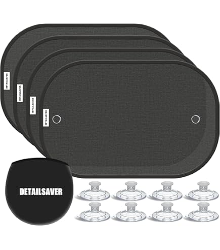 2pcs Car Side Front Window Sun Shade Cover Mesh Shield UV Protection W