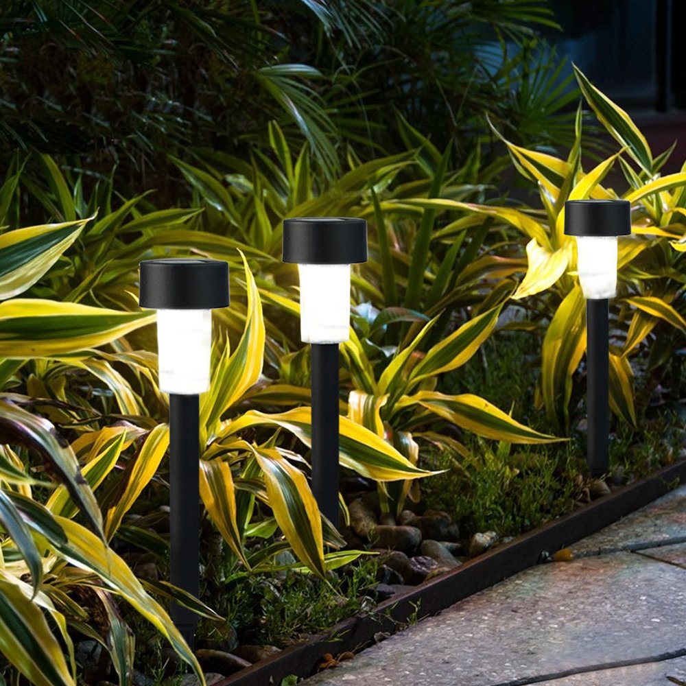 SUERMSHA 12 Pack Solar Lights Outdoor Solar Powered Pathway Lights Landscape Light For Lawn Patio Yard Walkway Driveway Weather Resistant